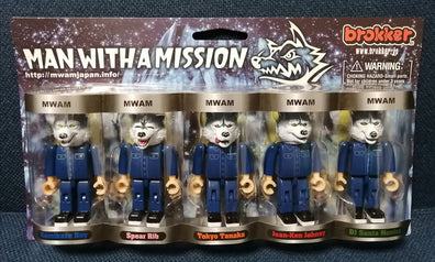 Man with a mission - Brokker figure set of five - Jrock Goods MWAM Unopened